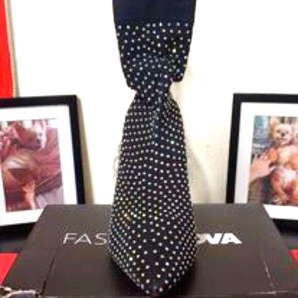 Fashion Nova Rhinestone Booties w/ Clear Heel (Color Available: Black) - Picture 10 of 16